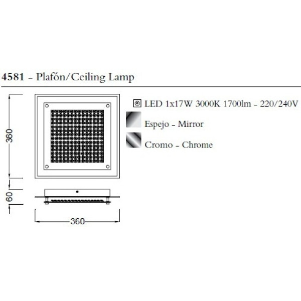 Люстра Mantra CRYSTAL LED 4581