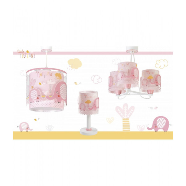 Дитяча люстра Dalber LITTLE ELEPHANT PINK 61337S