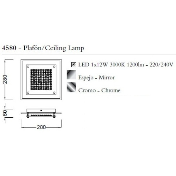 Люстра Mantra CRYSTAL LED 4580