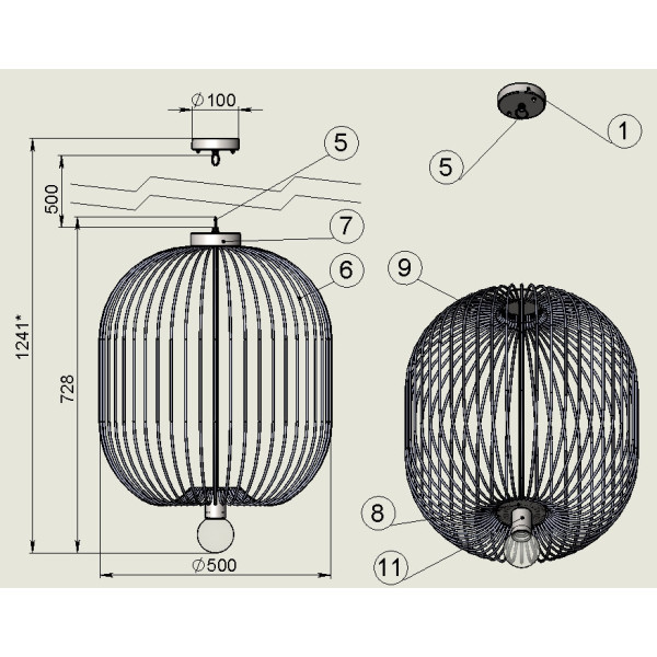 Люстра Pikart LAMP 6300-1