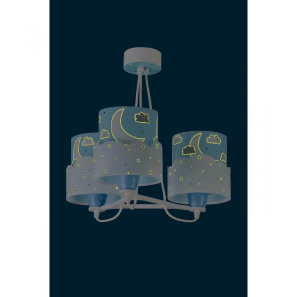 Дитяча люстра Dalber MOON BLUE 61237T