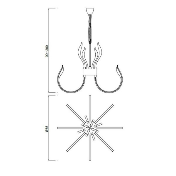 Люстра Mantra VERSAILLES 5561