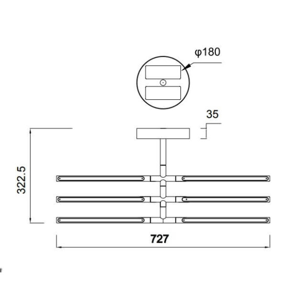 Люстра Mantra TORCH 6827
