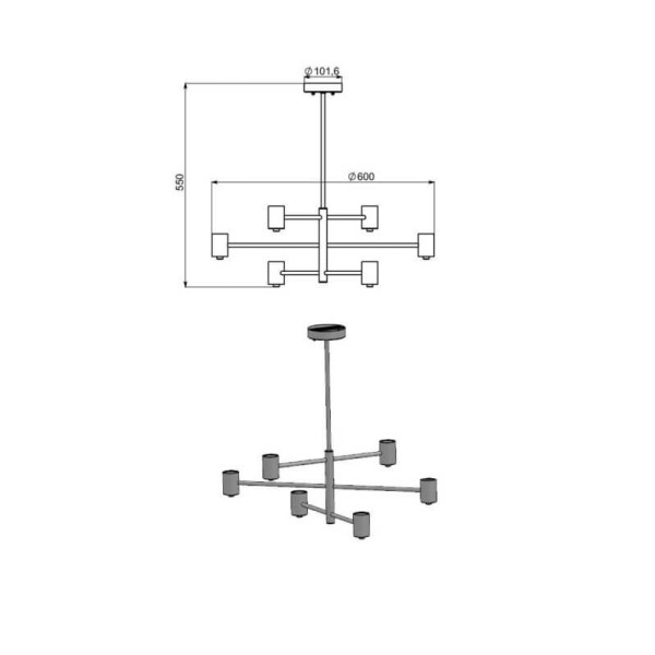 Люстра Pikart POINTER 24921-2
