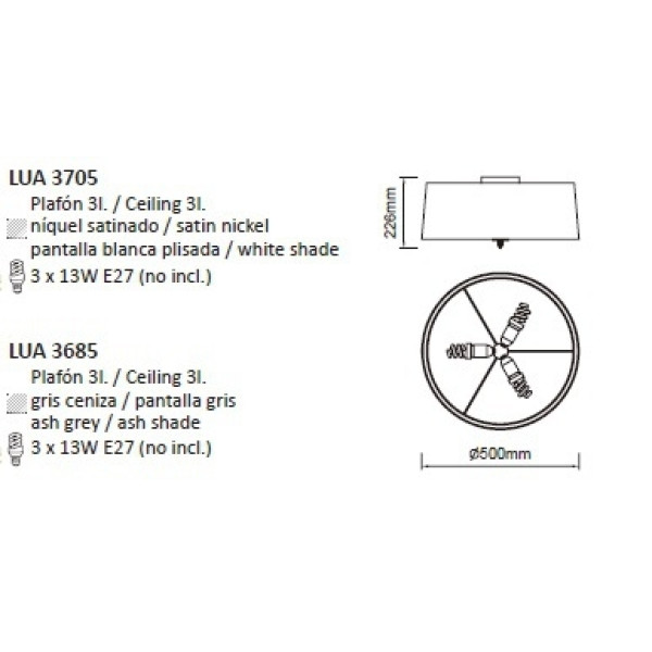 Люстра Mantra Lua 3685