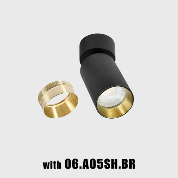 TUB M SA 90, D52mm, H128mm, LED 9W, 3000К, черный (02.0591.9.930.BK)