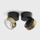 SOL SURF, D95мм, H78мм, LED 14W 3000K, черный-золотой (02.9533.14.930.BK + SOL RING BRASS)
