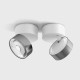 SOL SURF, D95мм, H78мм, LED 14W 3000K, белый-хром (02.9533.14.930.WH + SOL RING CHROME)