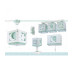 Детское бра Dalber MOONLIGHT Green 63238H