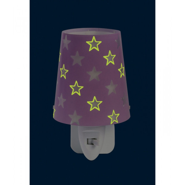 Детский ночник в розетку Dalber Stars Purple 81215L
