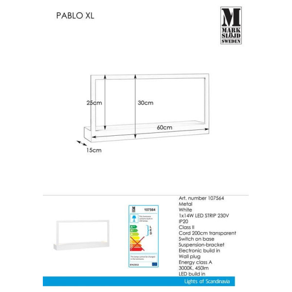 Бра Markslojd PABLO 107564