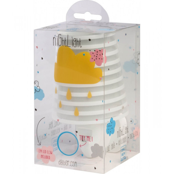 Детский ночник в розетку Dalber LIGHT FEELING GREY 92191