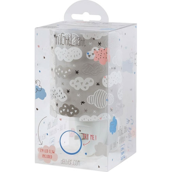 Детский ночник в розетку Dalber Clouds Grey 41415E