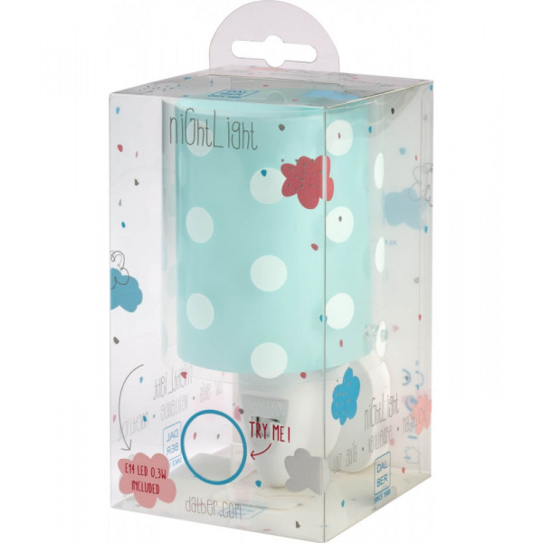 Детский ночник в розетку Dalber DOTS GREEN 41005H