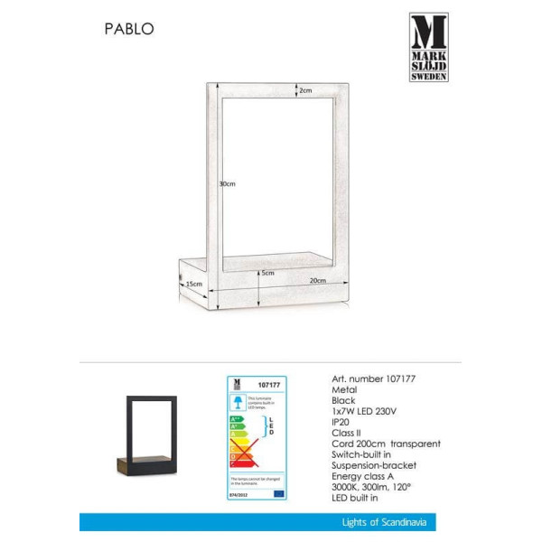 Бра Markslojd PABLO 107177