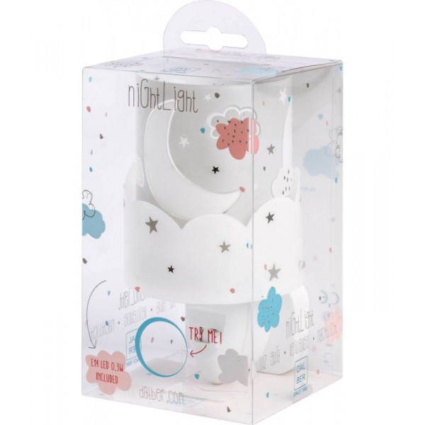Детский ночник в розетку Dalber MOON GREY 61235E