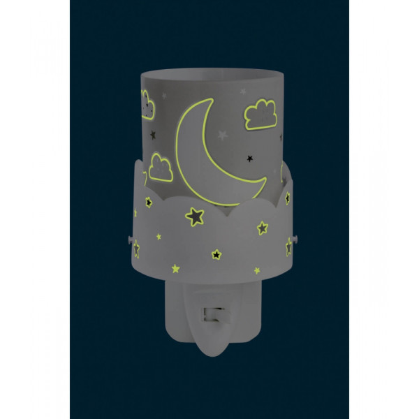 Детский ночник в розетку Dalber MOON GREY 61235E