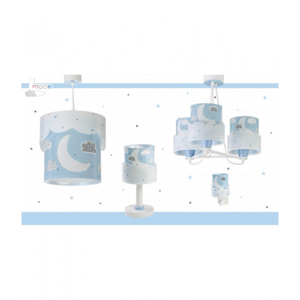 Детский ночник в розетку Dalber MOON BLUE 61235T