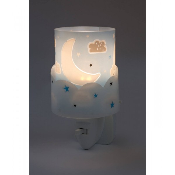 Детский ночник в розетку Dalber MOON BLUE 61235T