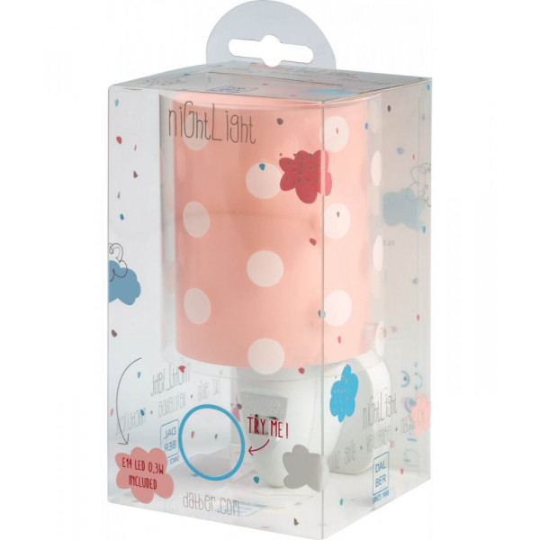 Детский ночник в розетку Dalber DOTS CORAL 41005S