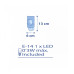 Детский ночник в розетку Dalber MOONLIGHT Blue 63235LT