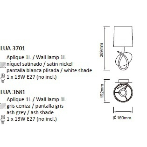 Бра Mantra Lua 3681