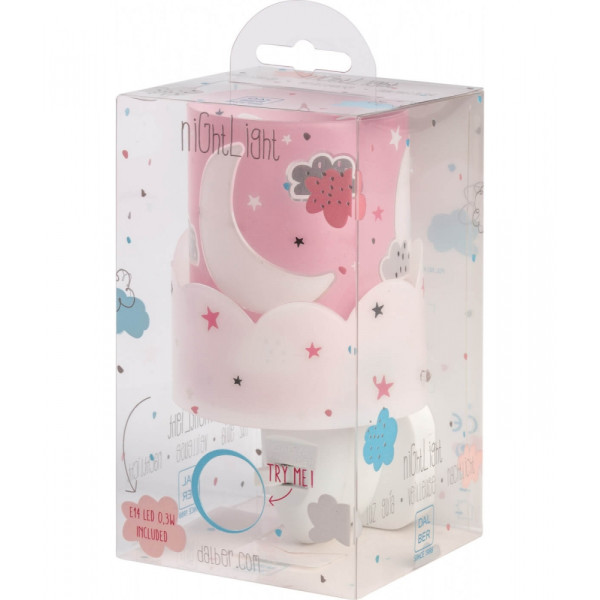 Детский ночник в розетку Dalber MOON PINK 61235S