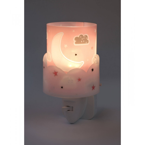 Детский ночник в розетку Dalber MOON PINK 61235S