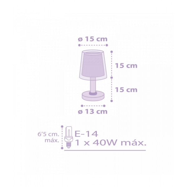 Настольная лампа Dalber Stars Purple 81211L