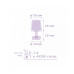 Настольная лампа Dalber Stars Purple 81211L