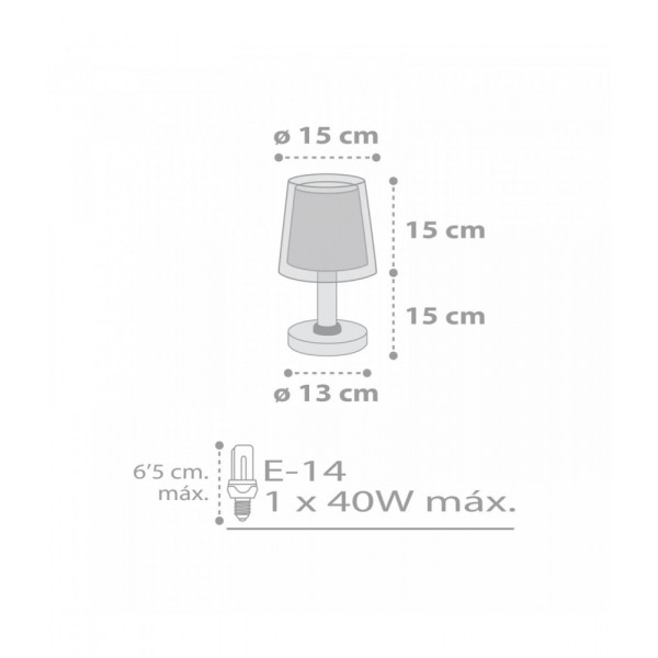 Настольная лампа Dalber LIGHT FEELING GREY 81191E