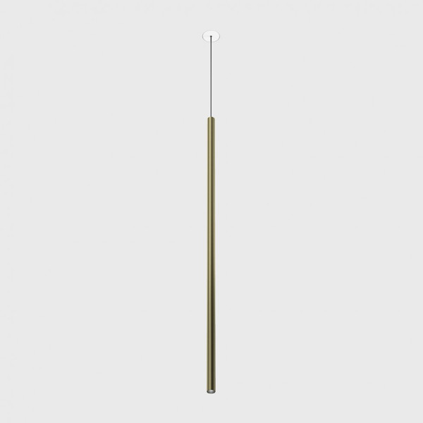 TUB XS P NANO BASE, D15mm, H600mm, LED 2,4W, 3000К, латунь (03.0161.2.930.BR)