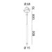 TUB XS P NANO, D15mm, H600mm, LED 2,4W, 3000К, белый (03.0162.2.930.WH)