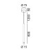 TUB XS P, D15mm, H600mm, LED 2,4W, 3000К, белый (03.0160.2.930.WH)