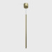 TUB XS P, D15mm, H600mm, LED 2,4W, 3000К, латунь (03.0160.2.930.BR)