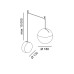 BALL L, D180mm, LED 28W, 3000К, белый (02.1800.28.930.WH)