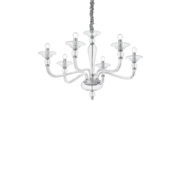 Люстра IDEAL LUX DANIELI SP6 TRASPARENTE