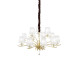 Люстра IDEAL LUX PEGASO SP12 OTTONE SATINATO