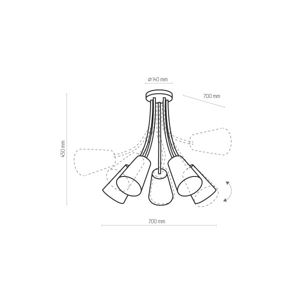 Люстра TK LIGHTING 1712