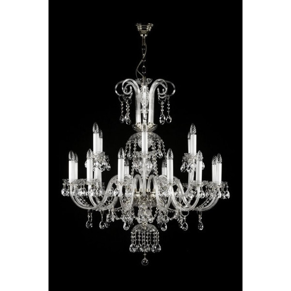 Кришталева люстра ARTGLASS ROMA XVIII CE nikl