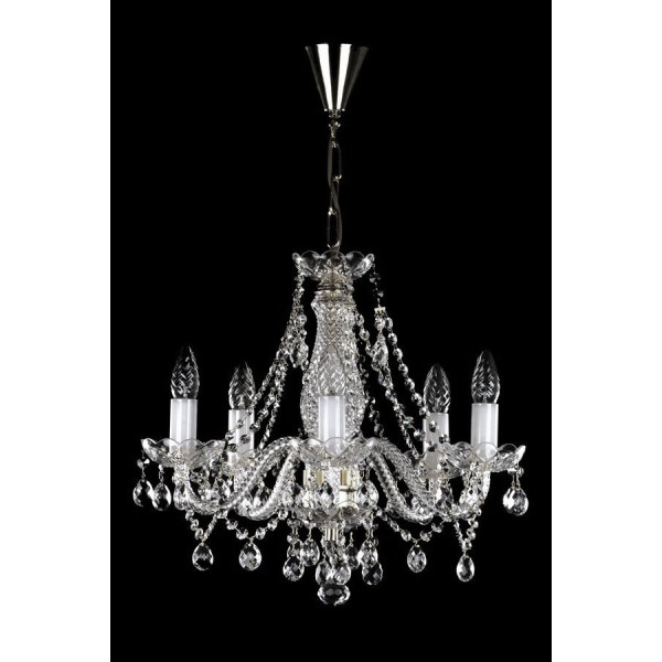 Кришталева люстра ARTGLASS MAGDA V nikl (CE)