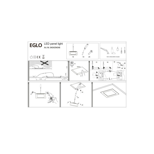 Точковий світильник EGLO 94045