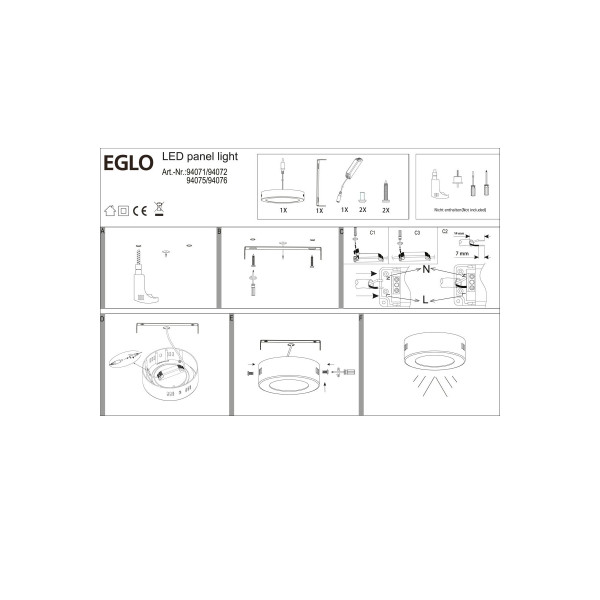 Точечный светильник EGLO 94076