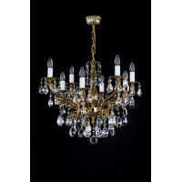 Хрустальная люстра ARTGLASS ETELA VIII CE brass antiq