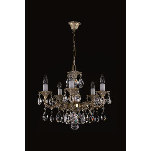 Кришталева люстра ARTGLASS JARMILA V бел.зол (CE)