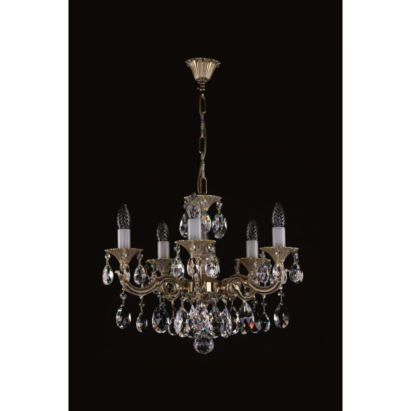 Кришталева люстра ARTGLASS JARMILA V бел.зол (CE)