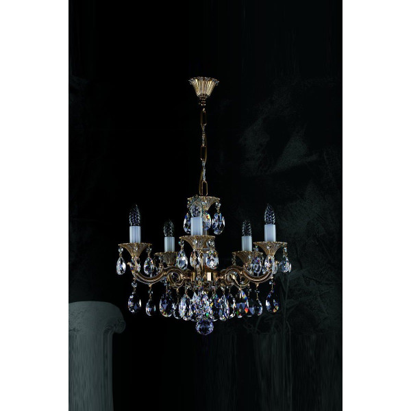 Кришталева люстра ARTGLASS JARMILA V бел.зол (CE)