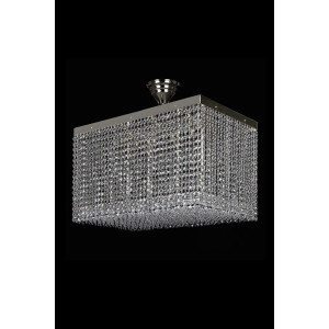 Кришталева люстра ARTGLASS LEANDRA 350x600 CE nikl
