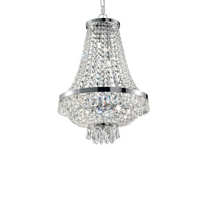 Кришталева люстра IDEAL LUX CAESAR SP6 CROMO