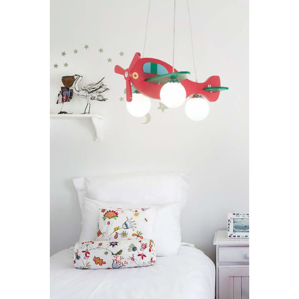 Детская люстра IDEAL LUX AVION 2 SP3